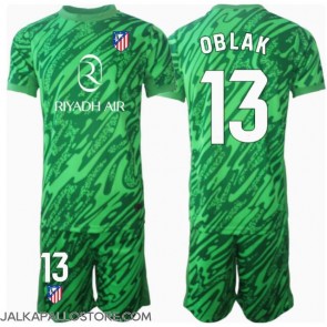 Atletico Madrid Jan Oblak #13 Maalivahti Vieraspaita Lapsille 2024-25 Lyhythihainen (+ shortsit)